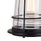 Vaxcel Montauk 1 Light Black Dusk to Dawn Coastal Outdoor Wall Lantern Clear Glass T0629 - alternate 2